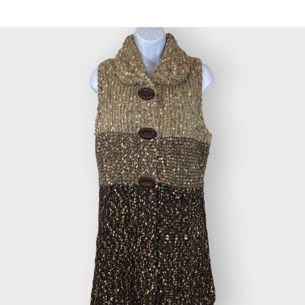 Stylish Brown and Tan Women's Cardigan